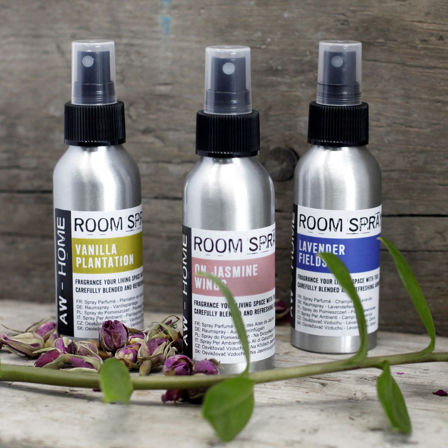 100ml Room Spray - On Jasmine Wings – packaging