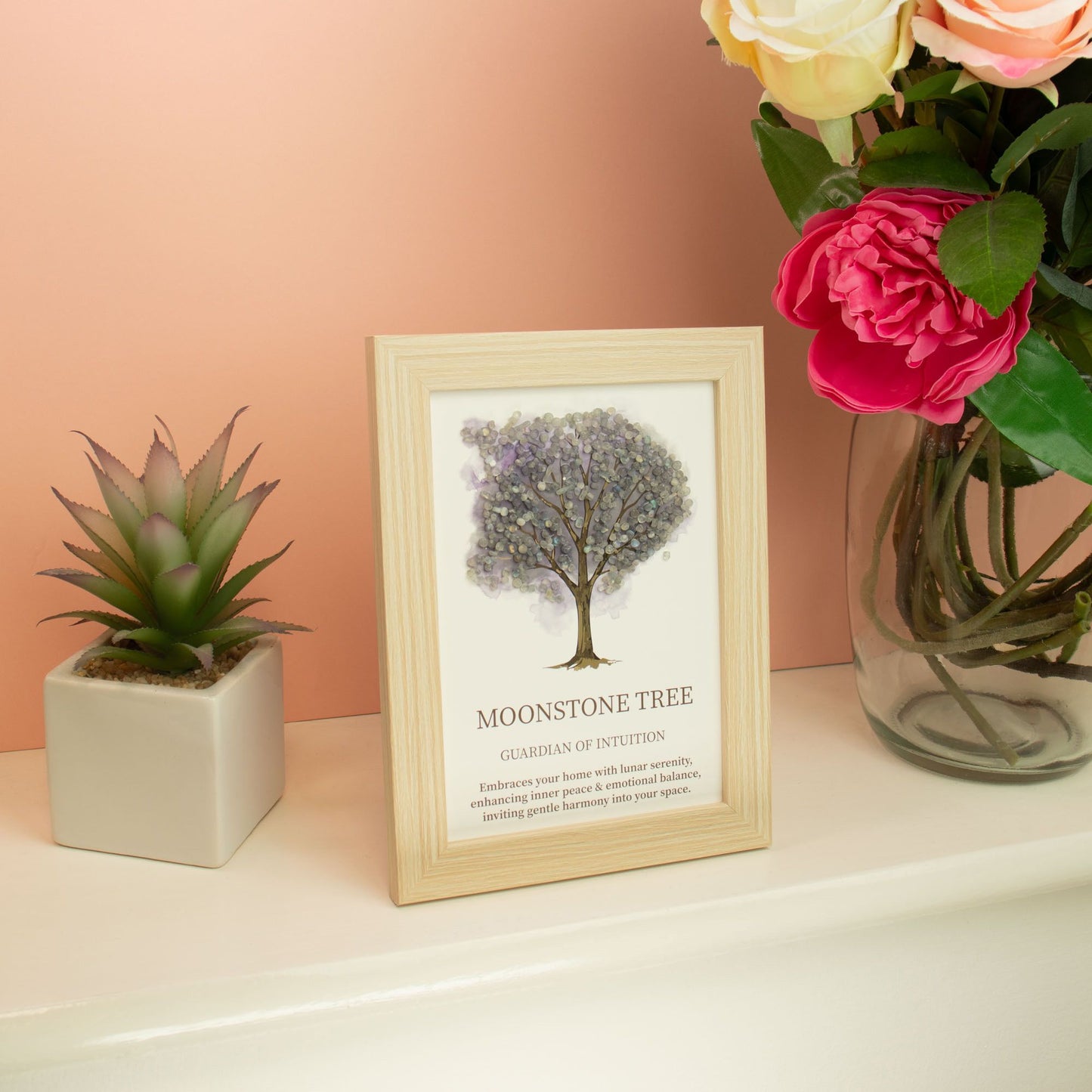 Gemstone Picture - Tree of Life - Moonstone (20x14.7x1cm) – packaging