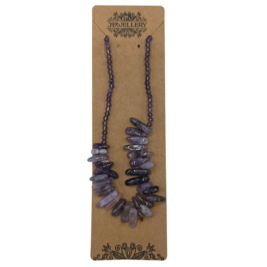 Longstone Gem Necklace - Amethyst – detail view