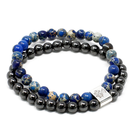 Magnetic Gemstone Bracelet - Sodalite – detail view