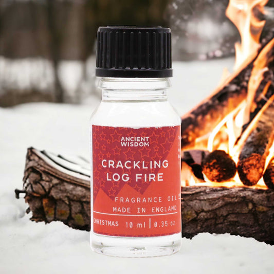 Crackling Log Fire Fragrance Oil 10ml | Auro & Co