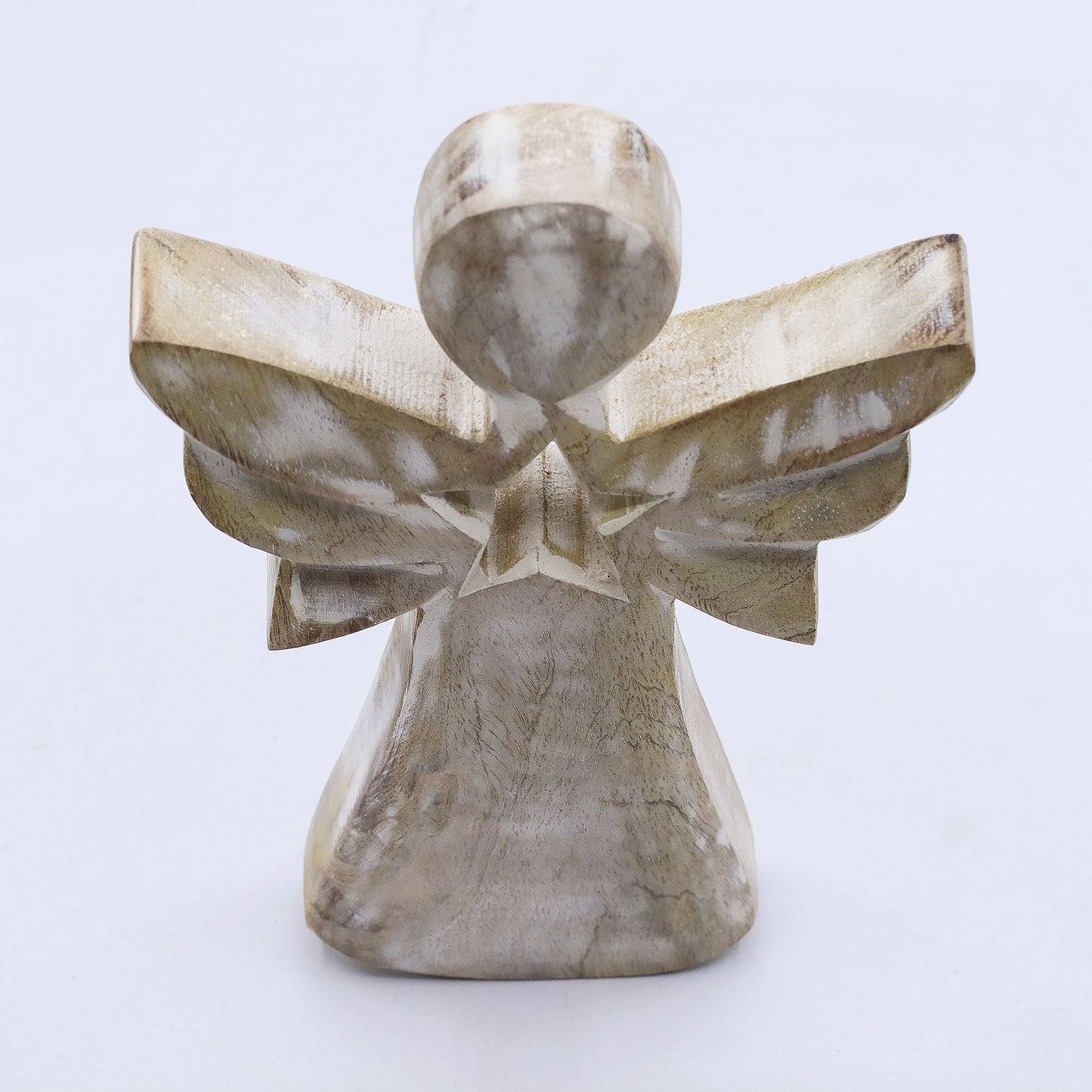 Mango Wood Angel - Whitewash with Star Cut Out – product image 7