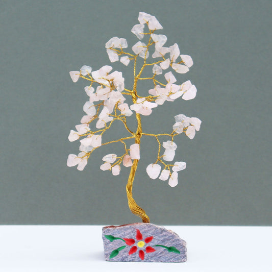 Indian Gemstone Trees Rose Quartz - 80 Stone