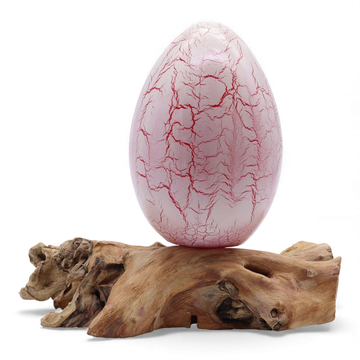 DriftGlow Lamp Crackle Fire Egg Shade - Orange – product image 11