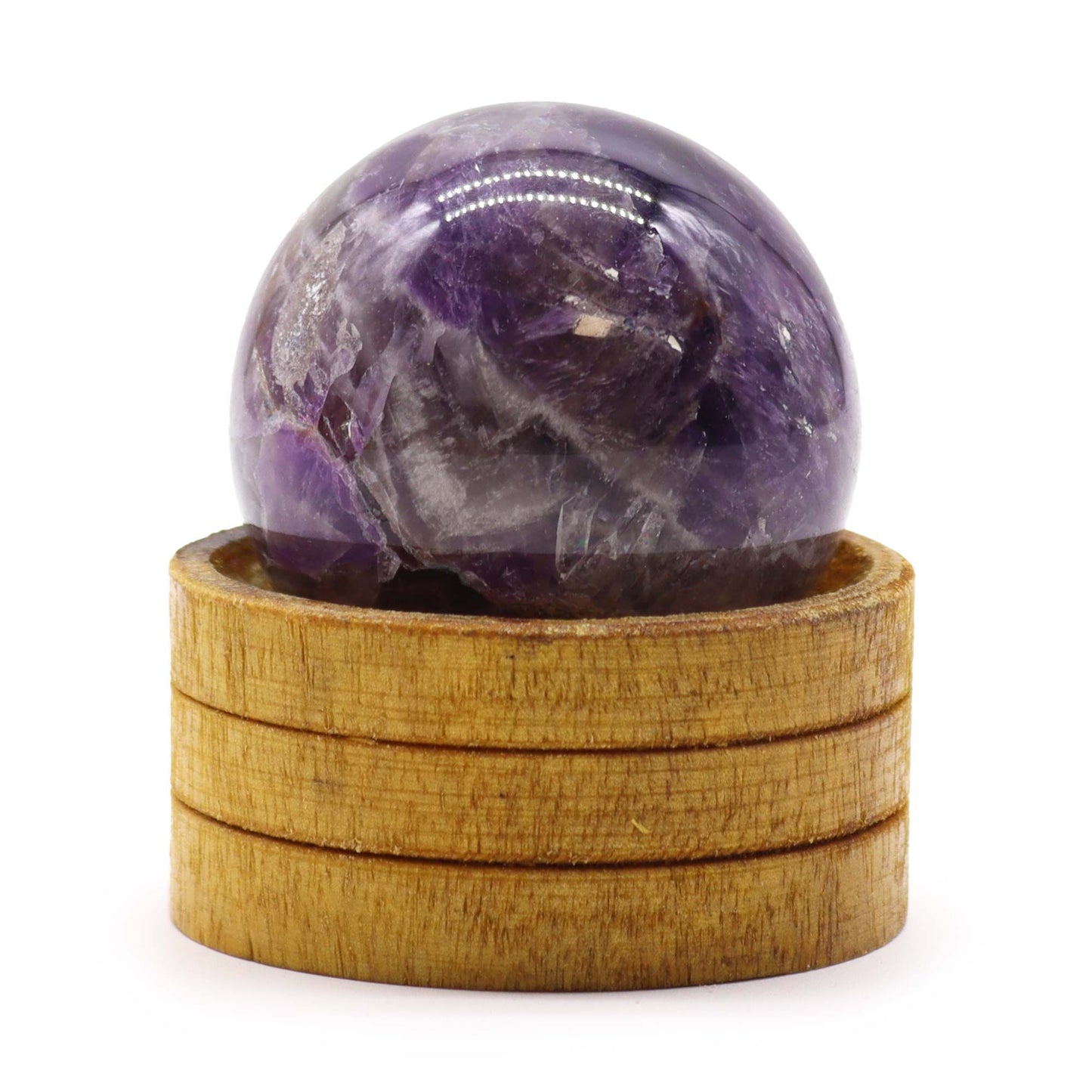Gemstone Sphere 50mm - African Amethyst with Stand | Auro & Co