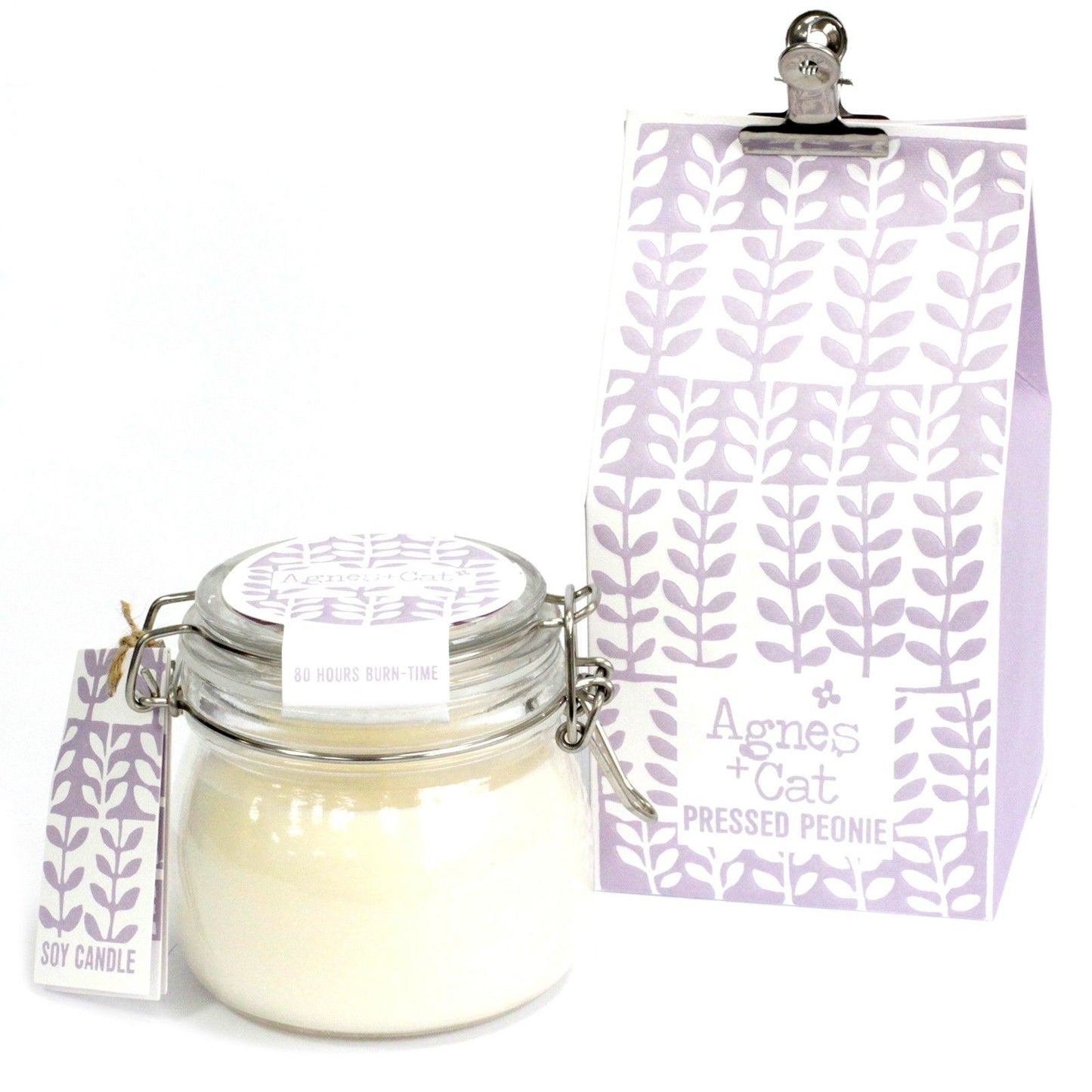 Agnes + Cat Kilner Jar Candle - Pressed Peonies | Auro & Co