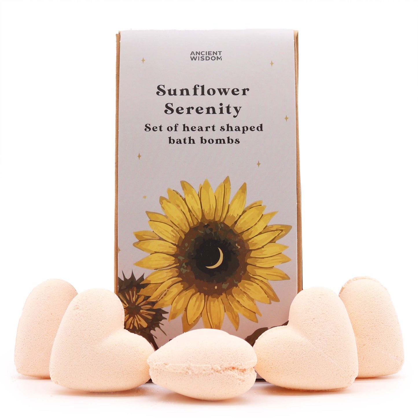 Sunflower Serenity Bath Heart Gift Set – packaging