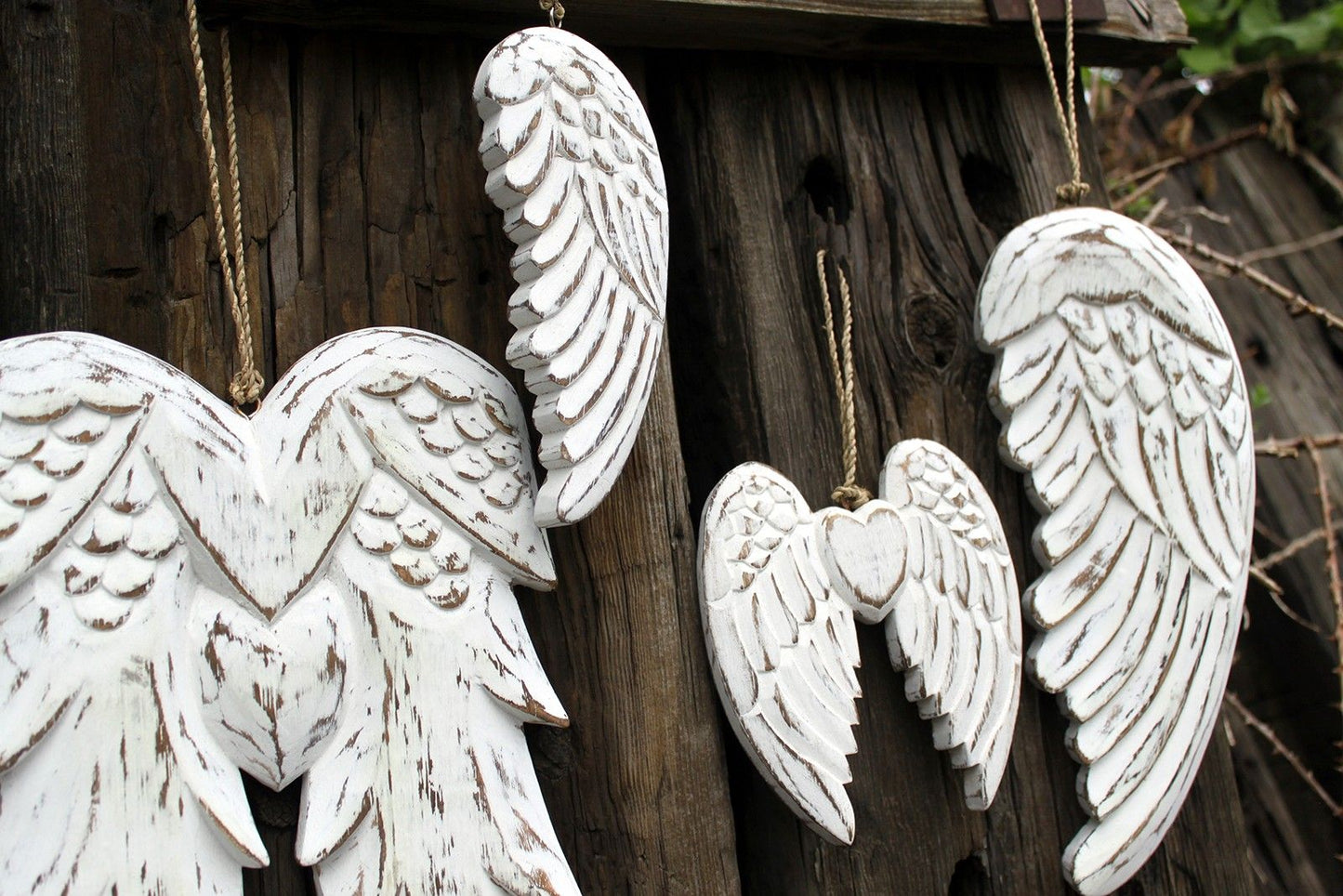 Hand Crafted Double Angel Wing & Heart - 24cm – product image 5