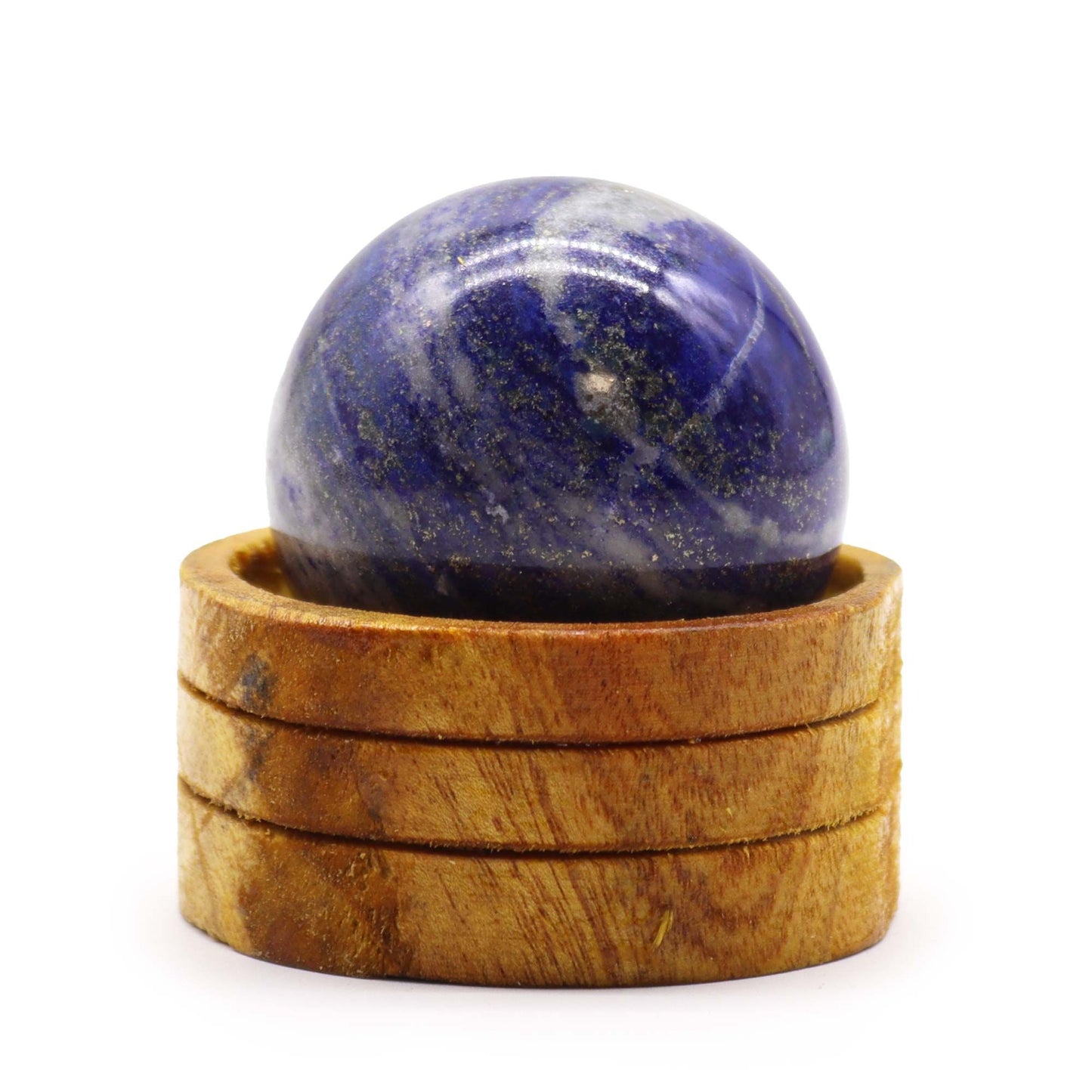 Gemstone Sphere 50mm - Afghan Lapis with Stand | Auro & Co