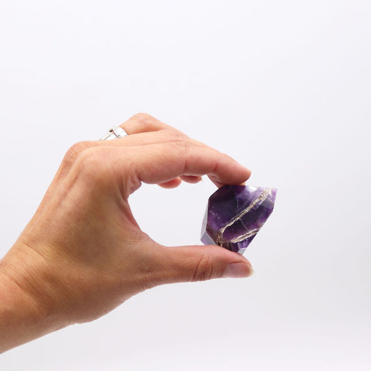 Gemstone Points approx 6cm (0.5KG) - African Amethyst (approx 8 pieces) – detail view