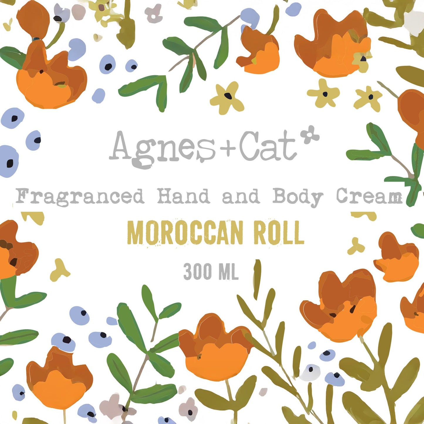 Agnes + Cat Hand & Body Cream - Moroccan Roll – packaging
