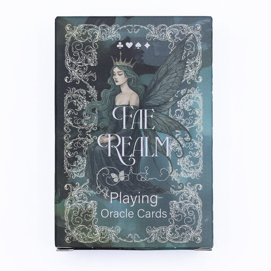 Fae Realm Playing & Oracle Cards – Fairy Theme – detail view