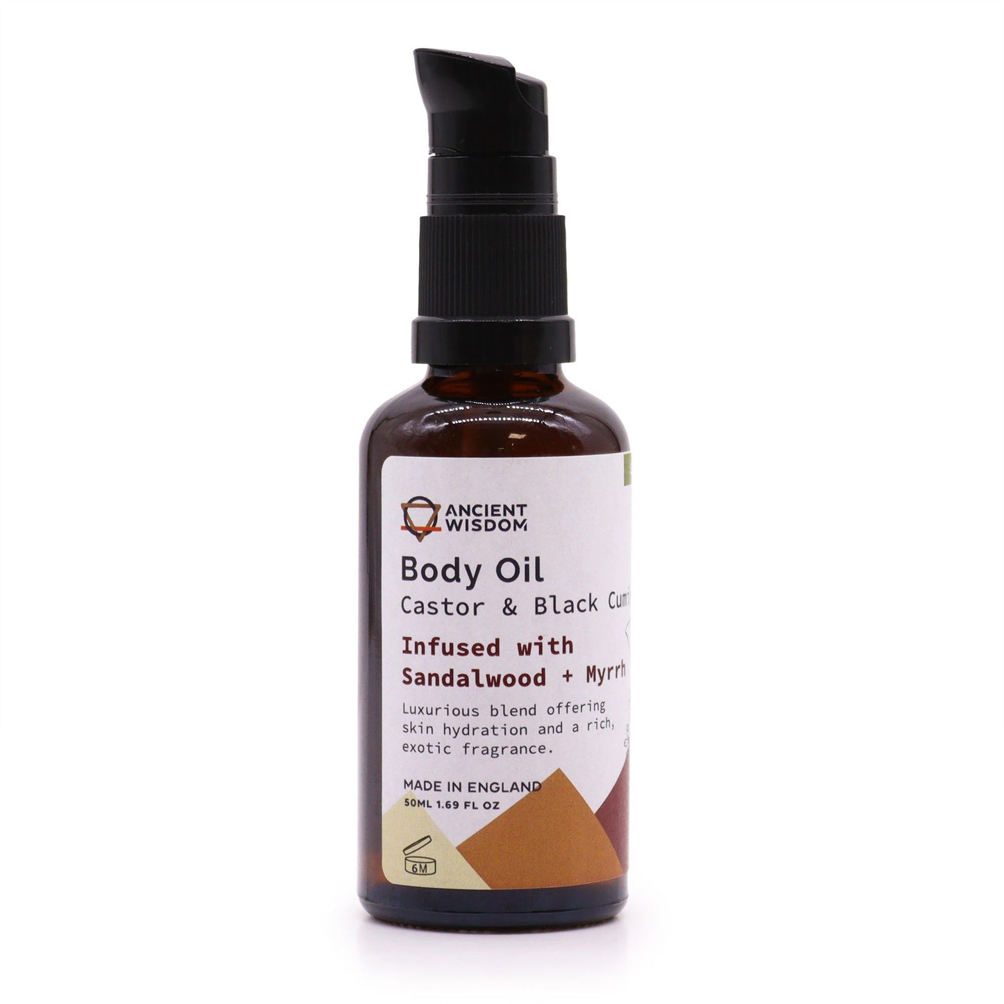 Organic Body Oil 50ml - Sandalwood & Myrrh | Auro & Co