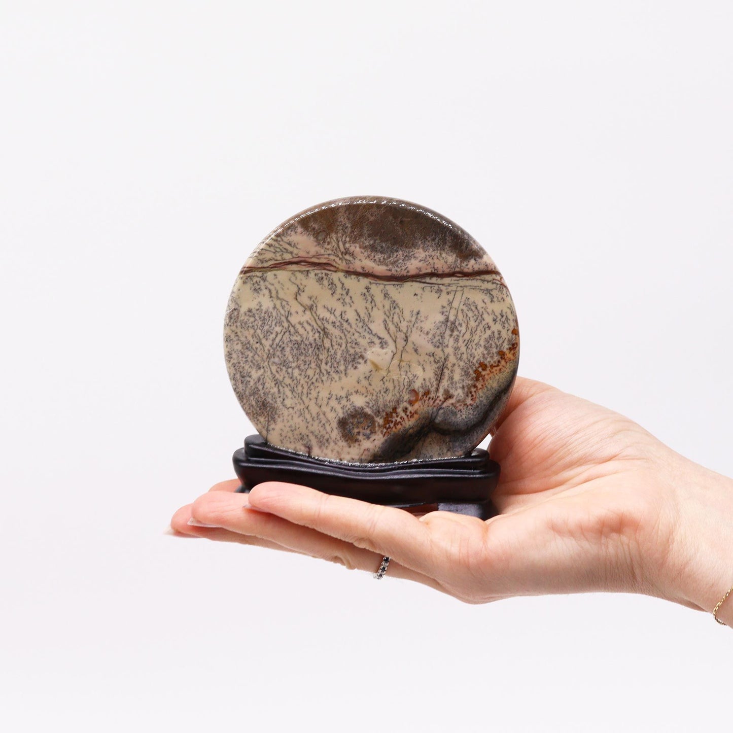 Guohua Picture Stones - Disc - 100mm (approx 140gm) – detail view