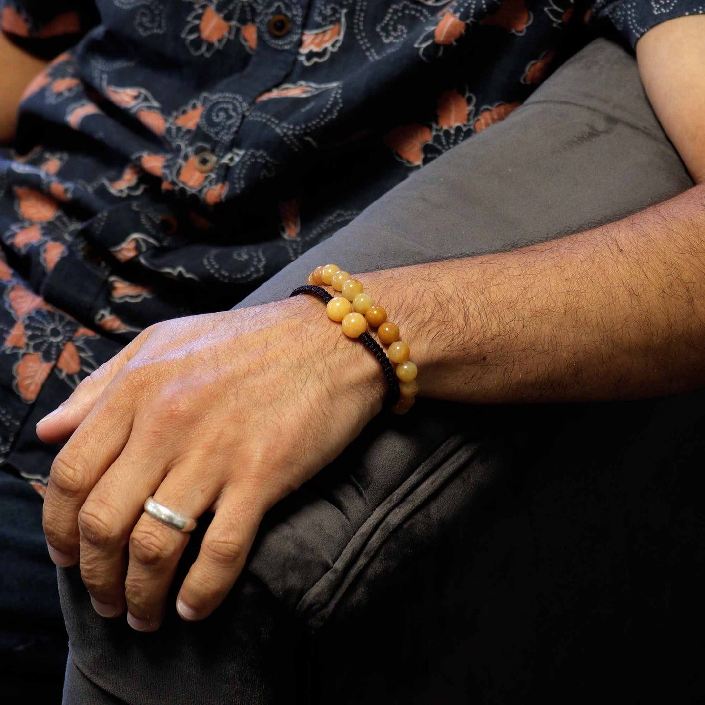 Gemstone Double Power Bracelets- Yellow Aventurine – product image 5