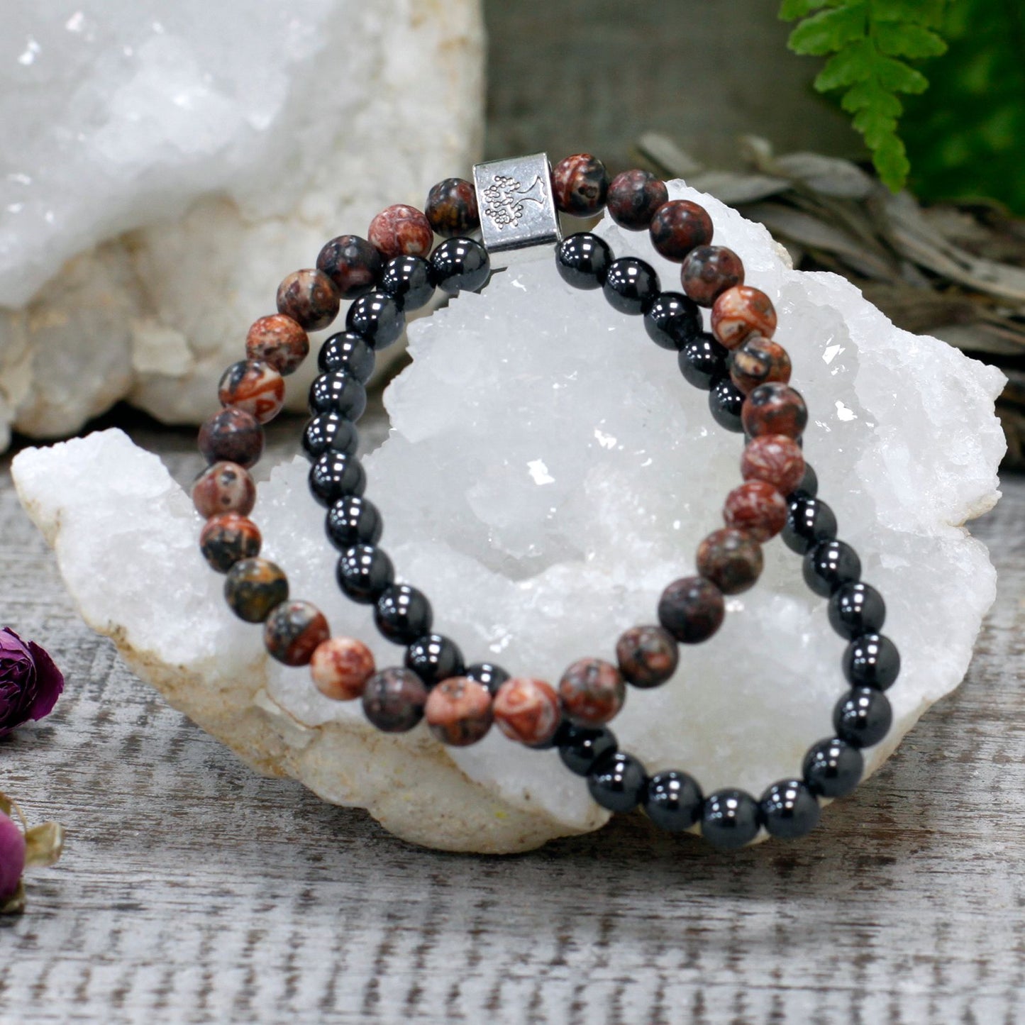 Magnetic Gemstone Bracelet - Leopard Skin – product image 5