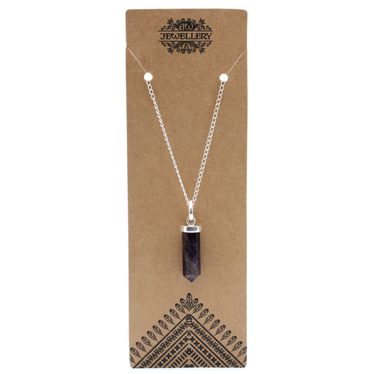 Gemstone Classic Point Pendant - Amethyst – detail view