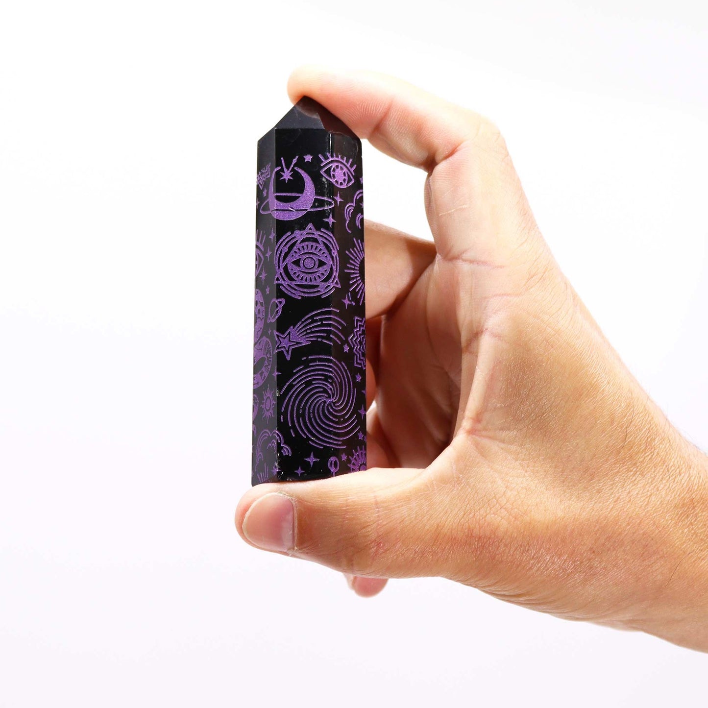 Black Obsidian Point - Mystic Story - Deep Purple – product image 8