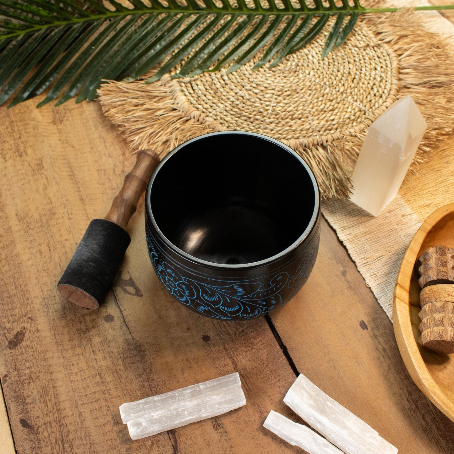 Cauldron Singing Bowl - Magic Mushroom - Blue (15cm) – product image 9