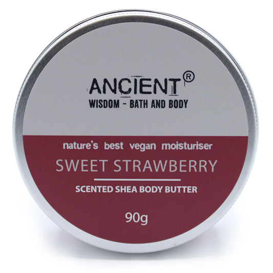 Scented Shea Body Butter 90g - Sweet Strawberry | Auro & Co