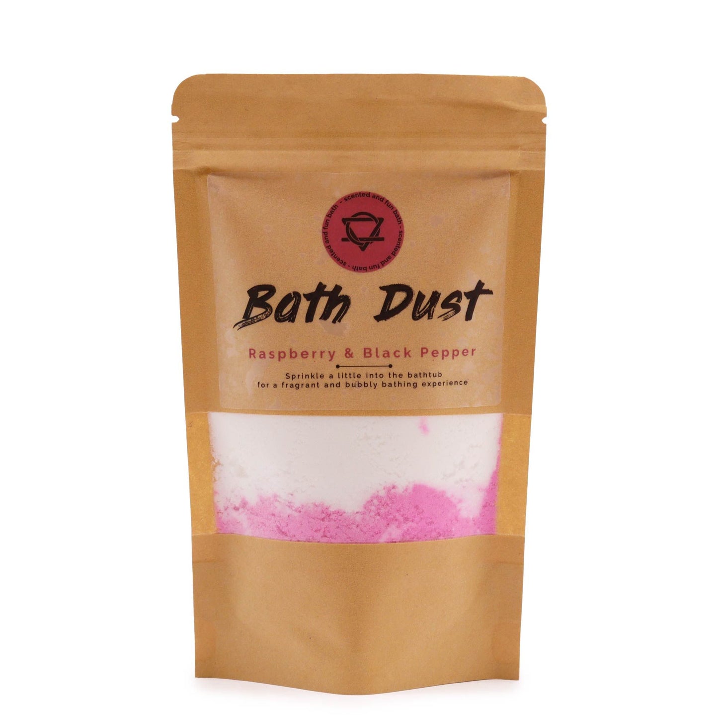 Raspberry & Black Pepper Bath Dust 190g | Auro & Co