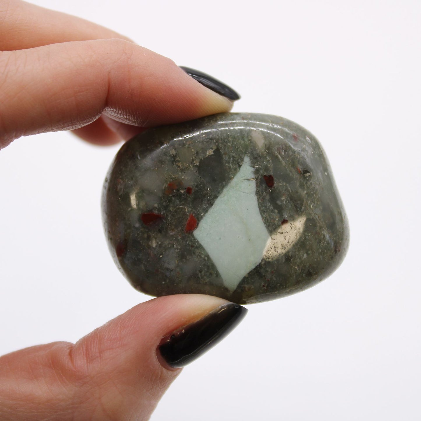 Large African Tumble Stones - Bloodstone - Sephtonite – detail view
