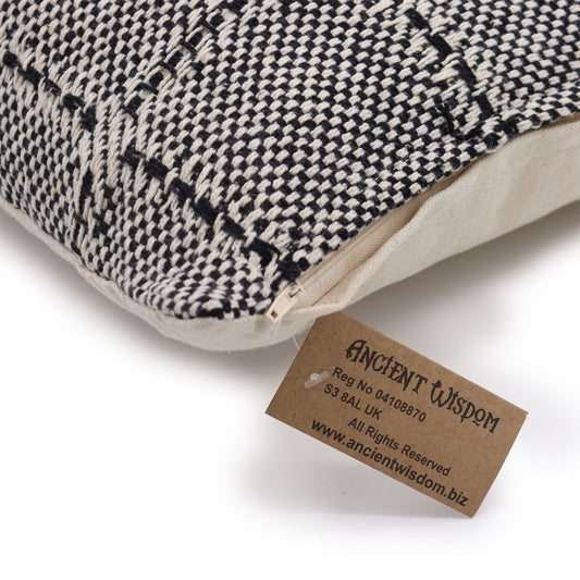 Stone Grid Textured Cushion Cover – 40x40 cm