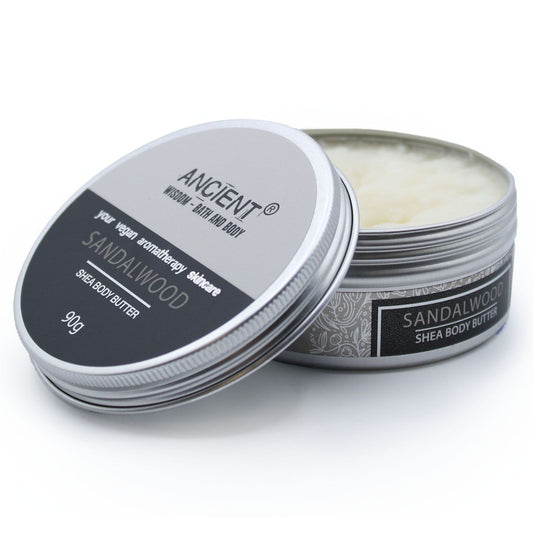 Aromatherapy Shea Body Butter 90g - Sandalwood | Auro & Co