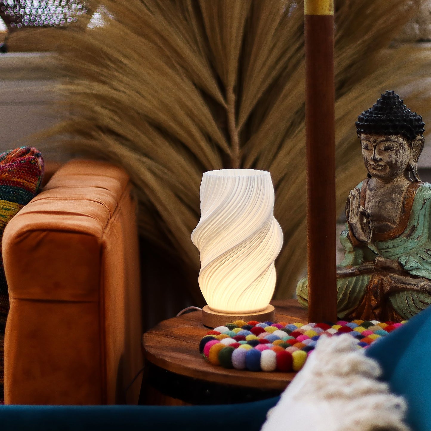 New Wave Lamp - USB - 3 settings - Cloud Twisted – product image 5