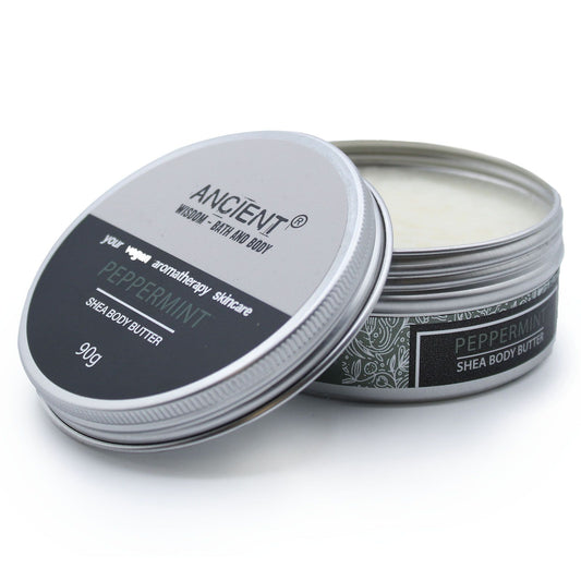Aromatherapy Shea Body Butter 90g - Peppermint | Auro & Co