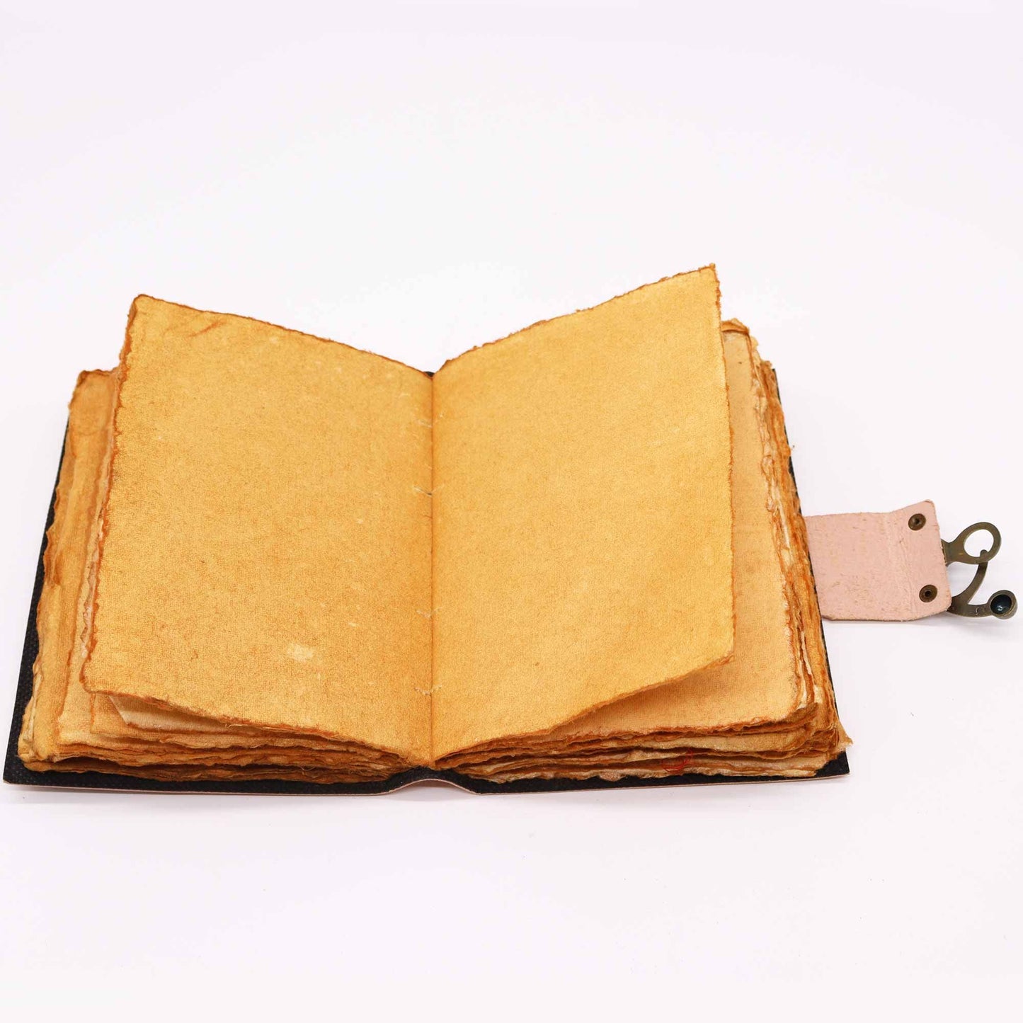 Leather Seven Chakra Colours Deckle-edge Notebook | Auro & Co