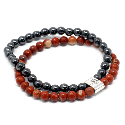 Magnetic Gemstone Bracelet - Redstone – detail view