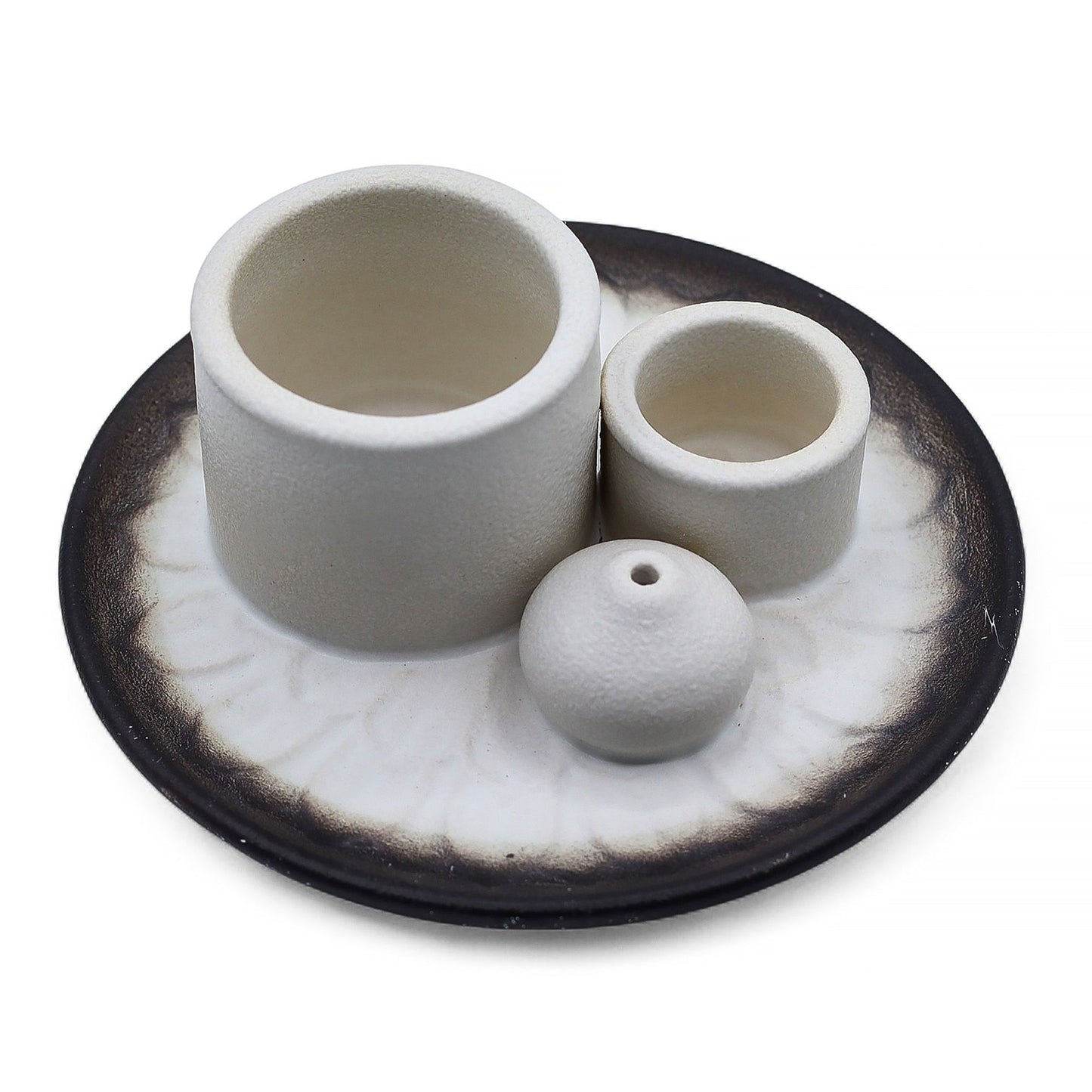 Palo Santo Stick & Smudge Holder - Mandala - White & Grey – product image 10