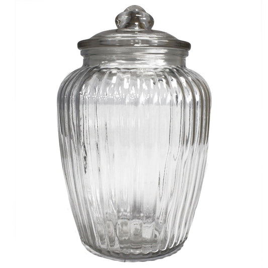 Vintage Pumpkin Glass Apothecary Jar – 24.5cm Sweet Storage