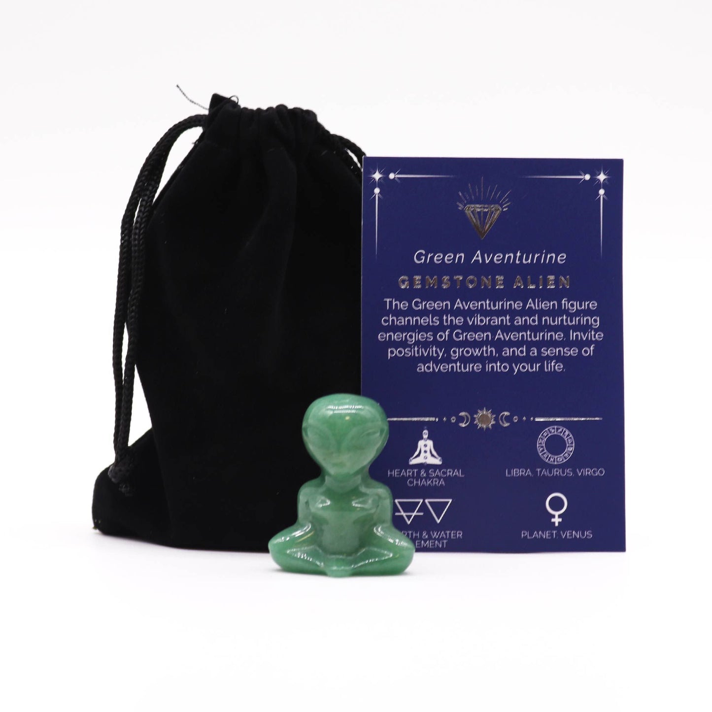 Gemstone Alien - Green Aventurine | Auro & Co