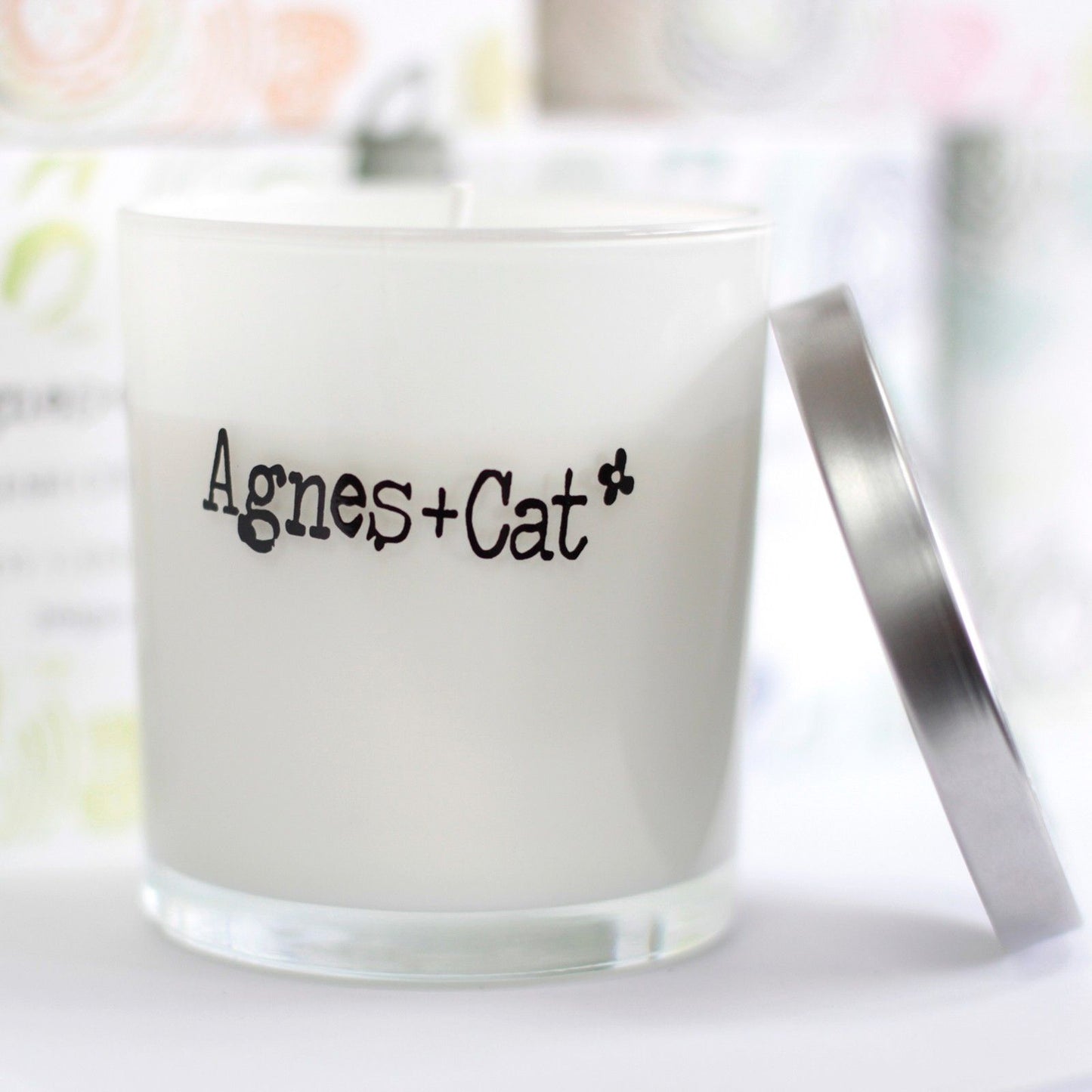 Agnes + Cat Votive Candle - Japanese Bloom – lifestyle shot
