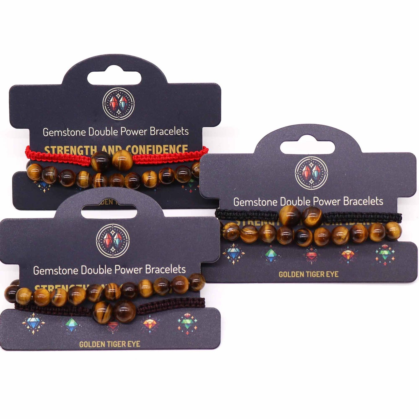 Gemstone Double Power Bracelets- Tiger Eye – lifestyle shot