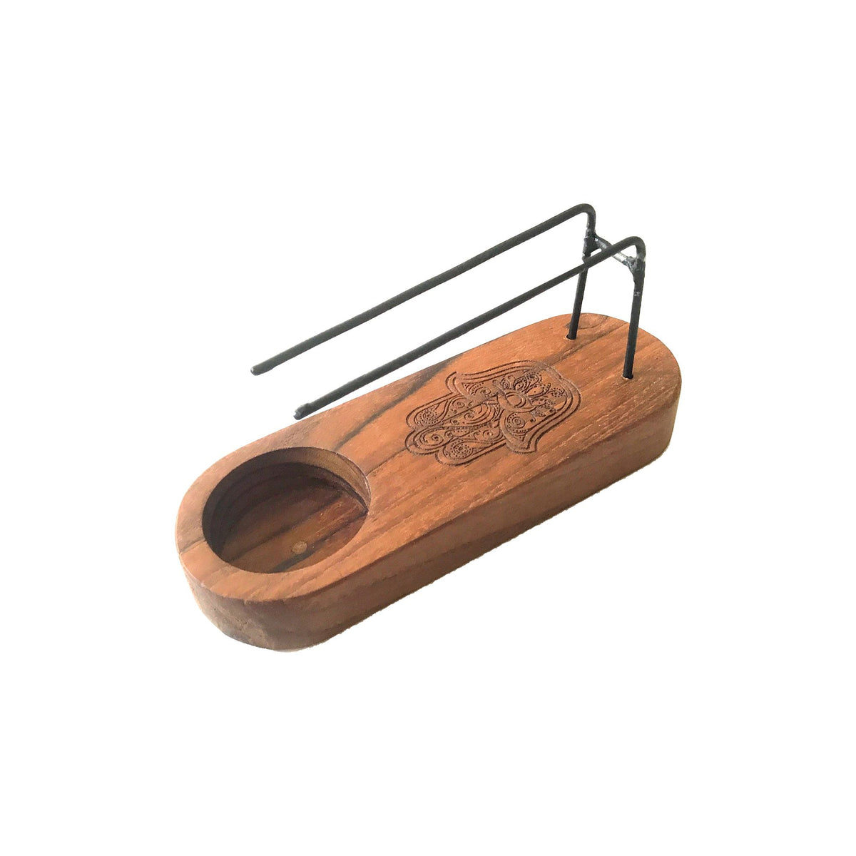 Hamsa Palo Santo Heater - Small Teak Wood