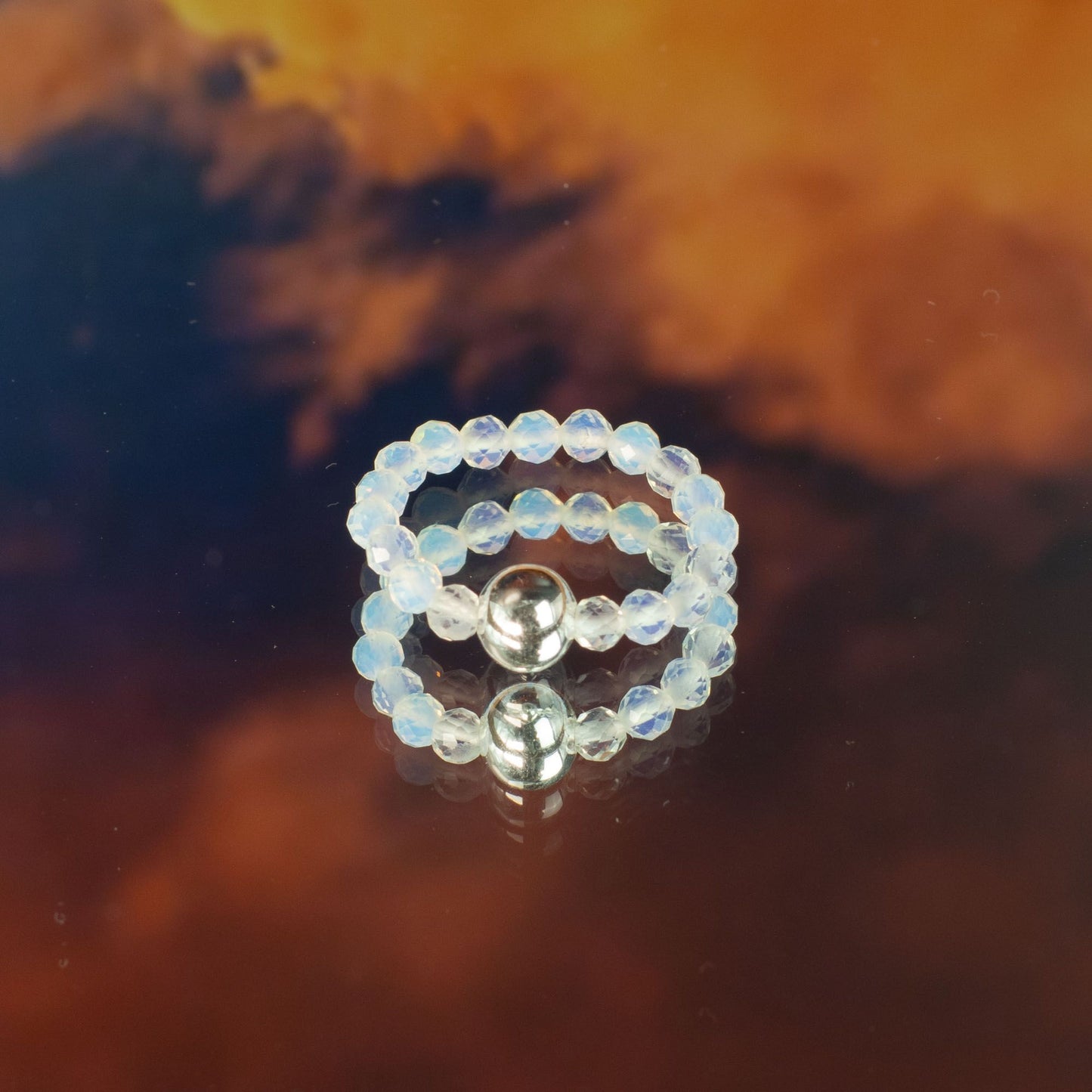 Nymph Spirit Gemstone Ring Set - Blood Moon – product image 9