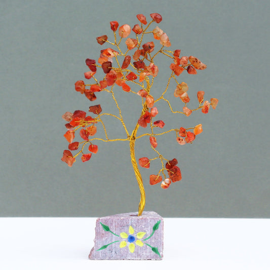 Indian Gemstone Tree Carnelian - 80 Stone