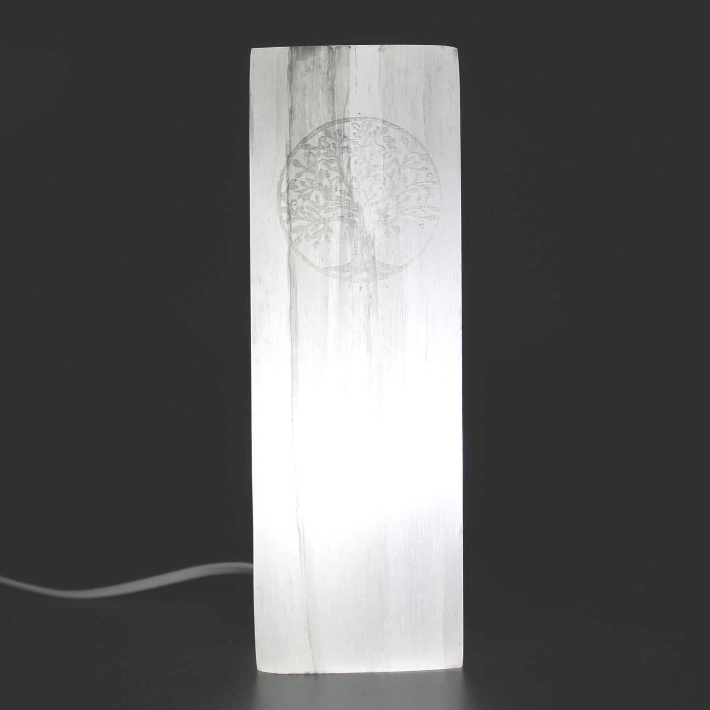 Selenite Block Lamp 25cm - Tree of Life – product image 5