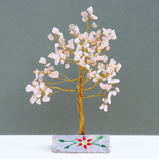 Indian Gemstone Trees Rose Quartz - 160 Stone