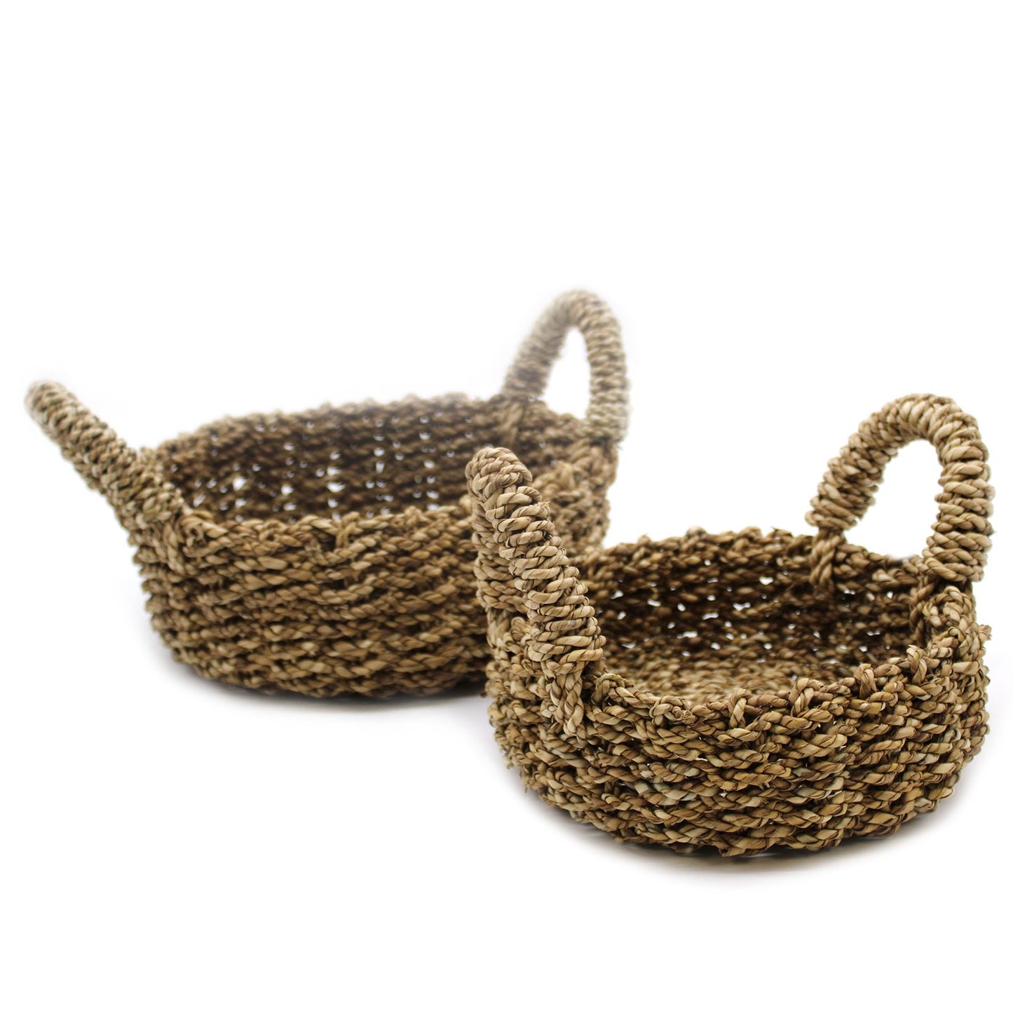 Natural Seagrass Basket - Set of 2 – packaging