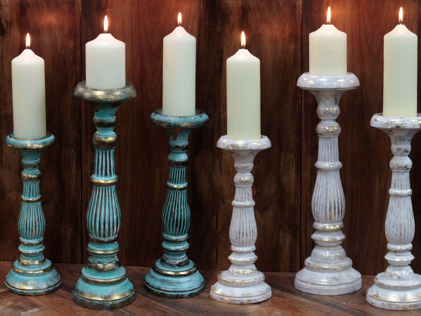 Small Candle Stand - Turquois Gold – product image 6