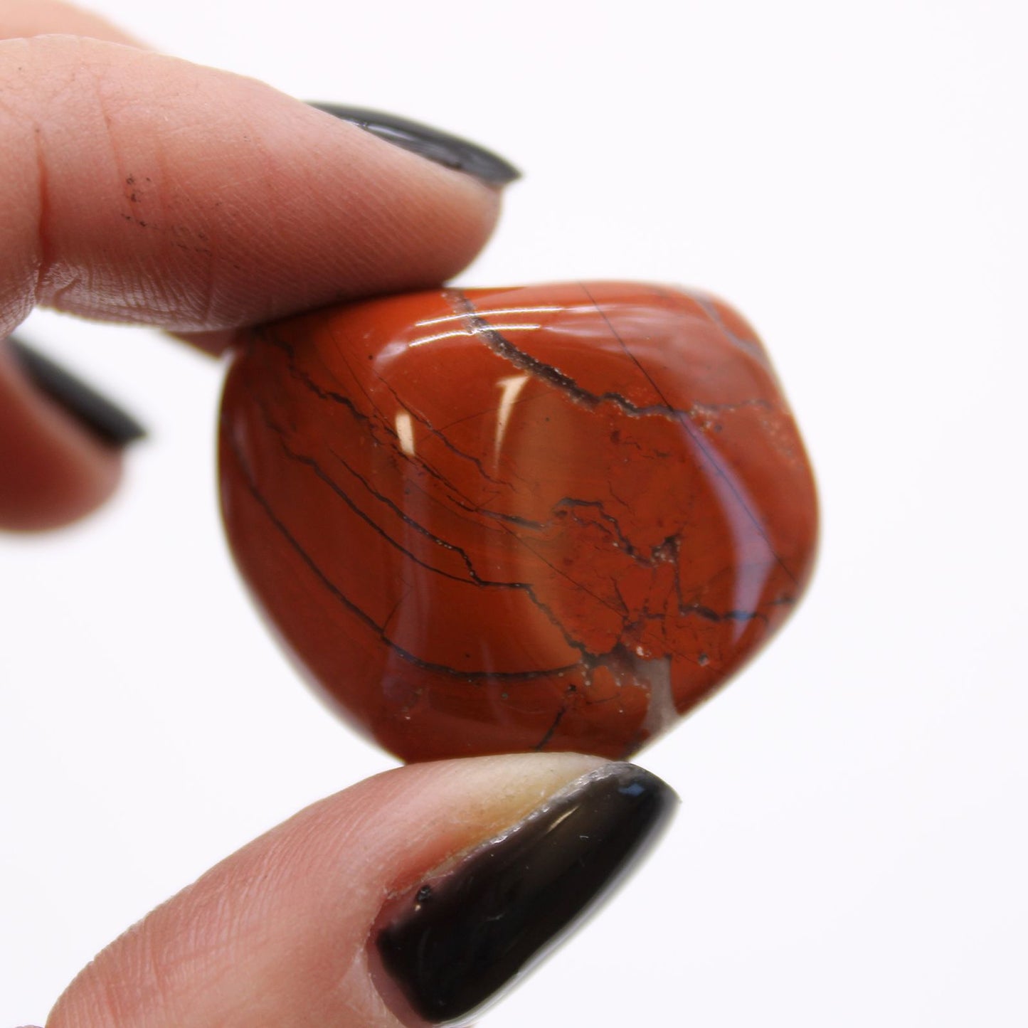 Medium African Tumble Stones - Jasper - Red – lifestyle shot