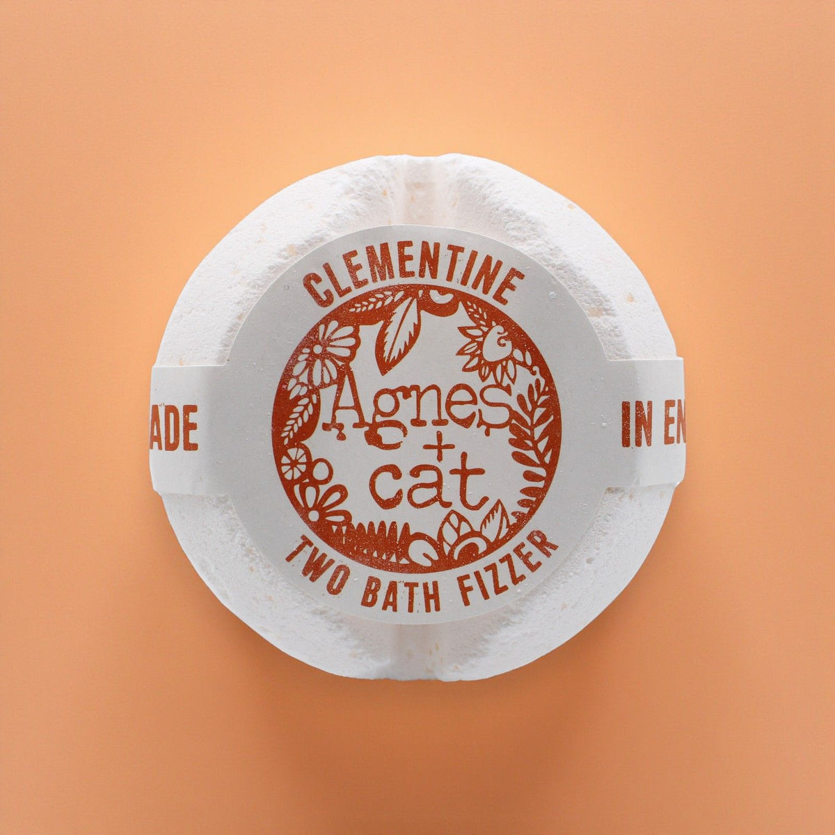 Clementine Bath Fizzer | Agnes + Cat