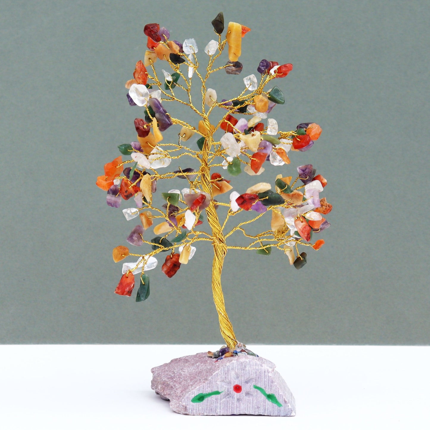 Indian Gemstone Trees-160 Stone – detail view