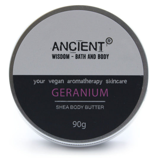 Aromatherapy Shea Body Butter 90g - Geranium | Auro & Co