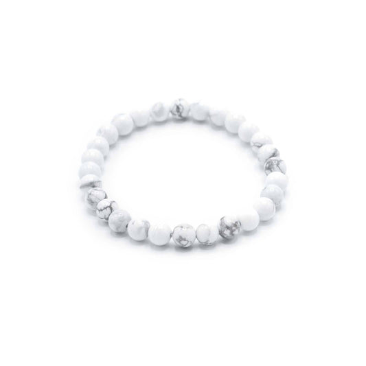 Gemstone Manifestation Bracelet - White Jasper - Peace – detail view