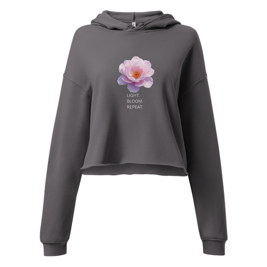 Crop Hoodie - Light. Bloom. Repeat.